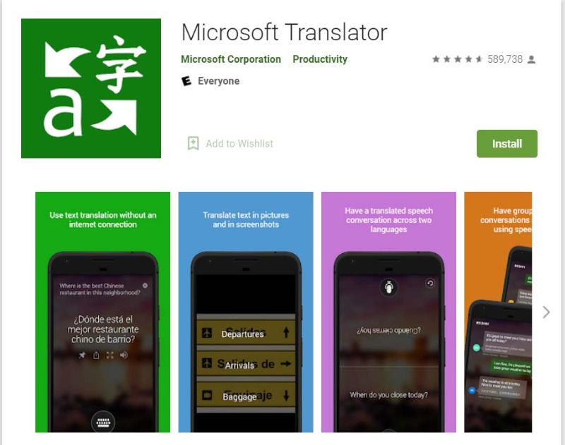 Microsoft cho phép khách hàng dịch ngoại tuyến khi đã tải sẵn các ngôn ngữ cần dịch