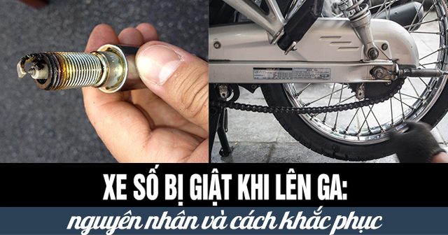Xe máy bị giật khi tăng tốc có phải là lỗi không? 1 xe may bi giat khi tang toc co phai la loi khong