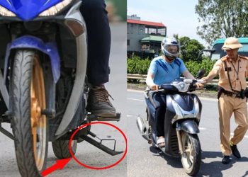 Ngỡ vô hại, hoá ra quên gạt chân chống cũng bị phạt nặng, chủ xe cần nên biết