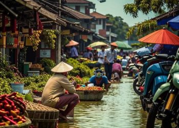 Thám tử Bến Tre bí mật điều tra tại chợ.